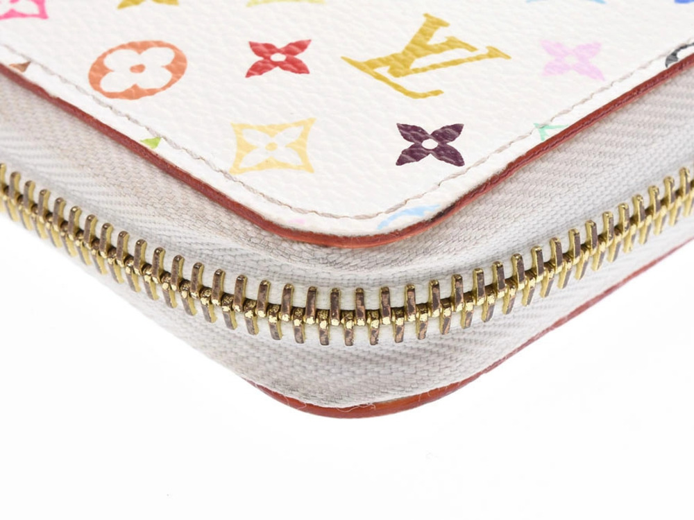 Louis Vuitton Pink Long Zippy White Wallet Leather Multicolor - Picture 7 of 8